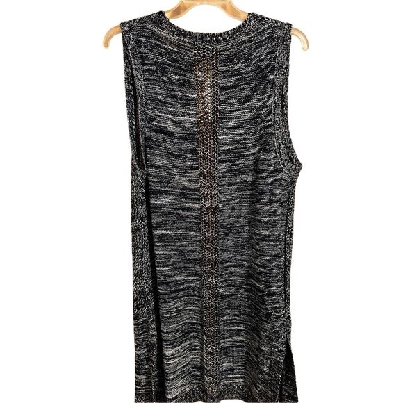 RXB Women’s Size M Blue Knit Sleeveless Vest Knit Cardigan - Picture 4 of 12